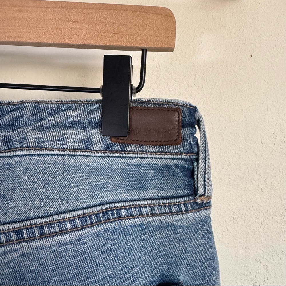 Dear John Flare Patchwork Distressed Blue Jeans s… - image 9